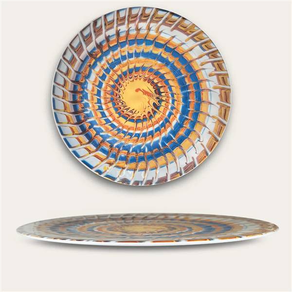 ARCA PIATTO TONDO CM.41 MELAM RICCIO BLU 