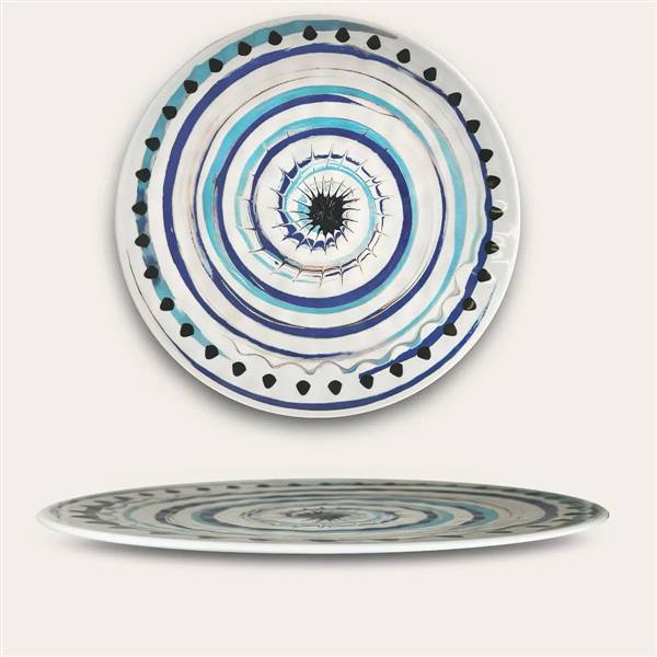 ARCA PIATTO TONDO CM.41 MELAM SPIRALE BL 