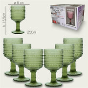 ARCA CALICI 6PZ SERENITY VERDE 250ML 