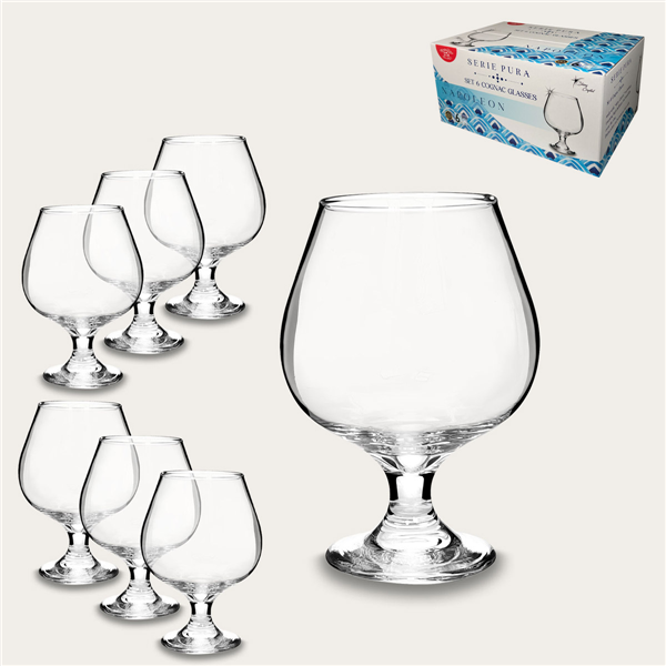 ARCA BICCHIERI COGNAC 6PZ 48CL 