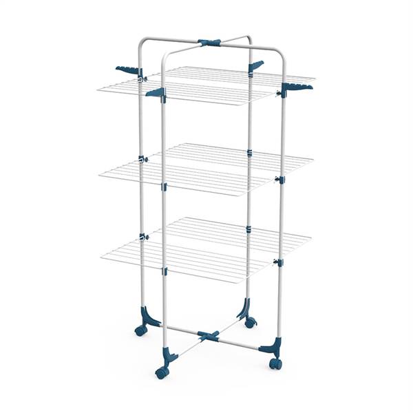 MV STENDIBIANCHERIA VERTICALE TOWER BIANCO CON 3 RUOTE