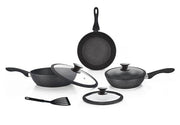 HOME BAVARIA SET PADELLE 7PZ NERE 