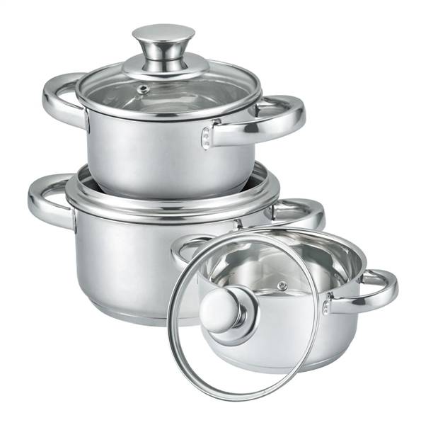 HOME BAVARIA SET PENTOLE INOX 22/24/26 