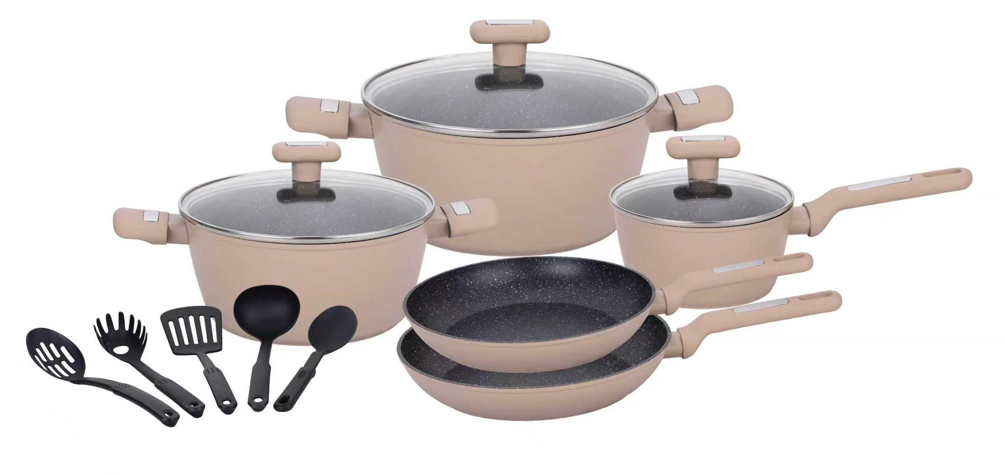 HOME BAVARIA BATTERIA 13PZ BEIGE INDUZI