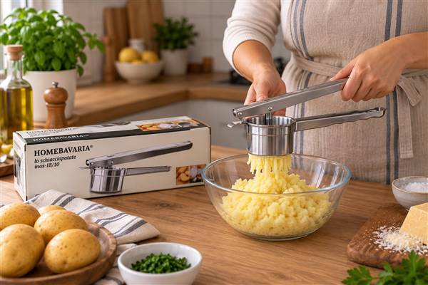 HOME BAVARIA SCHIACCIAPATATE INOX 18/10 