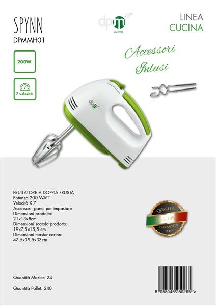 DPM FRULLINO DOPPIA FRUSTA VERDE 