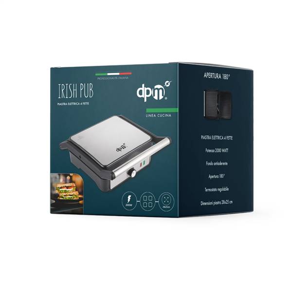 DPM PIASTRA A 4 FETTE IRISH PUB 2000 W 