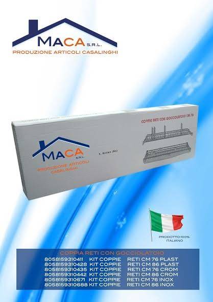 MACA KIT COPPIE RETI CM86 CROM C/VASSOIO 