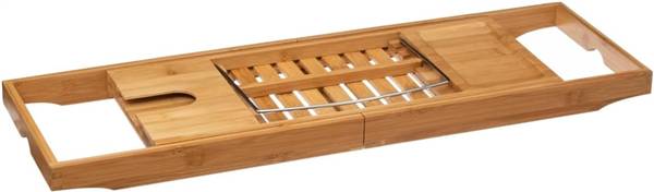 AVILIA VASSOIO ESTENSIBILE PER VASCA DA BAGNO IN BAMBU 104X14,5X4,5 CM.