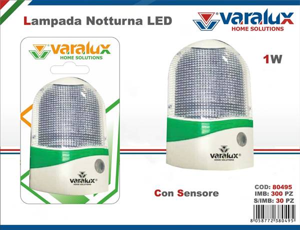 VARALUX LAMPADA LED NOTTURNA ON/OFF 