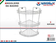 VARALUX ANGOLIERE IN ACCIAIO 3 RIPIANI 