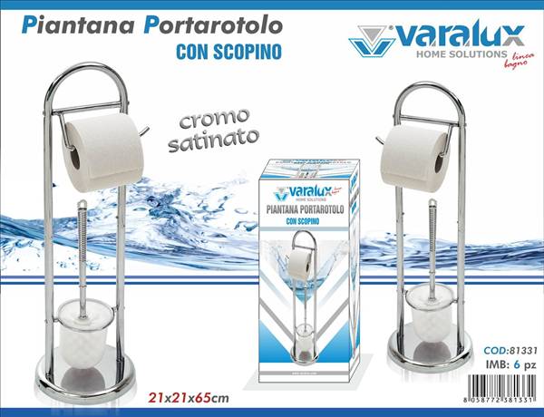 VARALUX PIANTANA PORTAROTOLO CON SCOPINO 