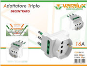 VARALUX ADATTATORE TRIPLO 16A C/SCHUKO 