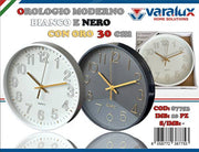 VARALUX OROLOGIO MODERNO NERO E BIANCO 