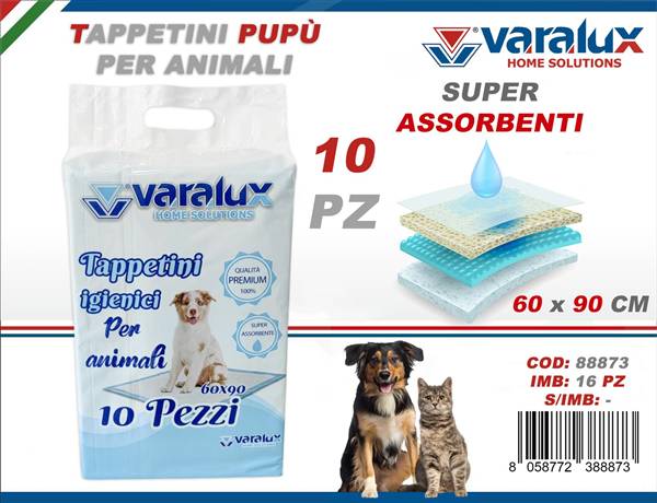 VARALUX TAPPETINI ANIMALI 60X90 10PZ 