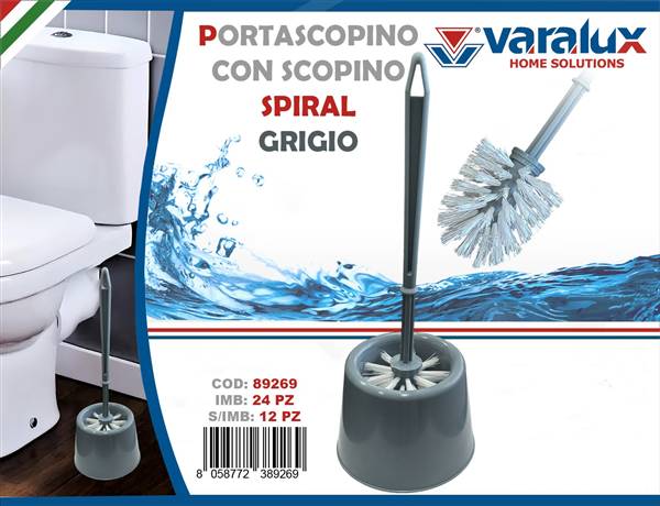 VARALUX PORTASCOPINO SPIRAL GRIGIO 