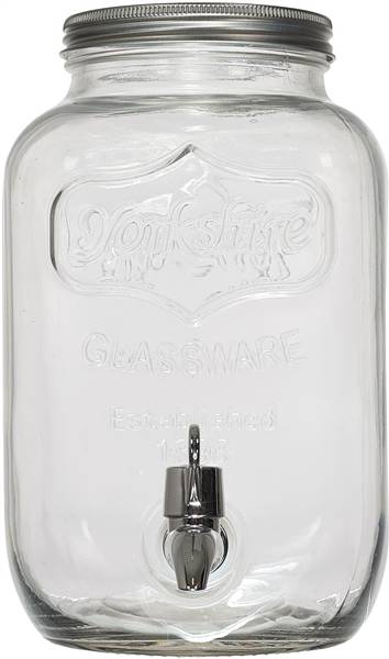 GHOME DISPENSER VETRO CON EROGATORE 3,7L DISPENSER CON RUBINETTO