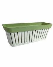 ECOPLAST BALCONETTA LINEA KRETA DM.50 BIANCO/VERDE