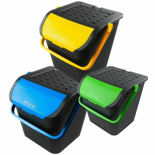 ECOPLAST TRIS PATTUMIERA ECOLOGIC LT.28 CM 38 X 36,5 X 37 H