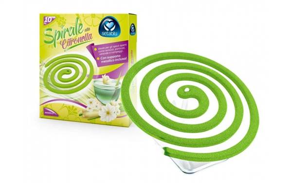 SETABLU SPIRALI CITRONELLA 10PZ 