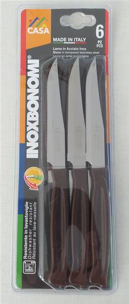 BONOMI COLTELLI BISTECCA 6PZ. CM.11 MARR 