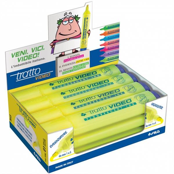 TRATTO VIDEO EVIDENZIATORE GIALLO 