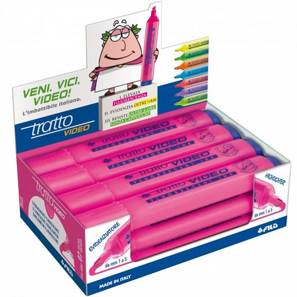 TRATTO VIDEO EVIDENZIATORE FUXIA 