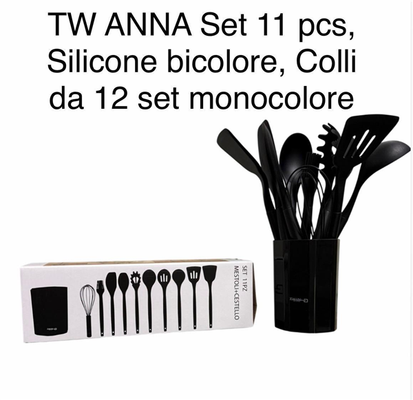 TWIN-G UTENSILI 11PZ CUCINA COL.ASS. 