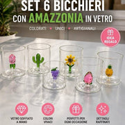 TWIN-G BICCHIERE VETRO SAVANA-AMAZZONIA 36CL