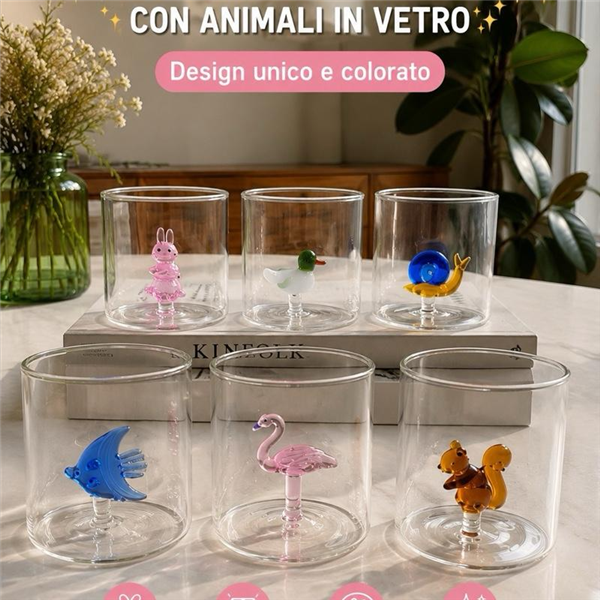 TWIN-G BICCHIERE VETRO SAVANA-AMAZZONIA 36CL