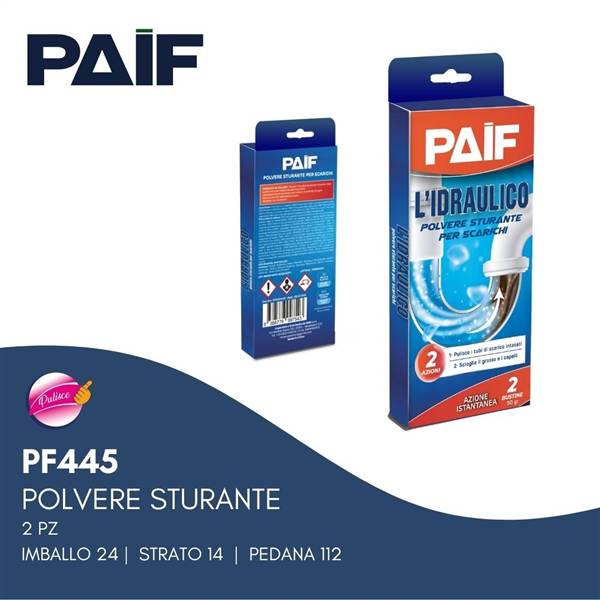 PAIF POLVERE STURANTE L'IDRAULICO 2PZ 