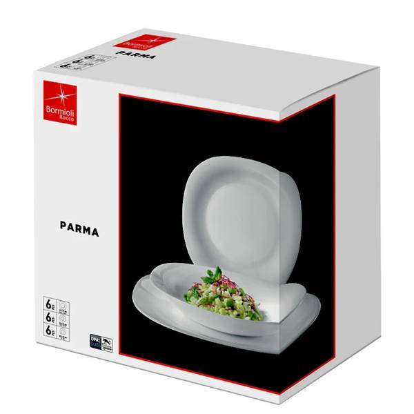 BORMIOLI SERVIZIO TAVOLA PARMA 18PZ 