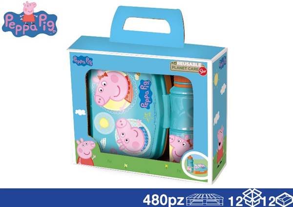EOL BORRACCIA + PORTAPRANZO PEPPA 