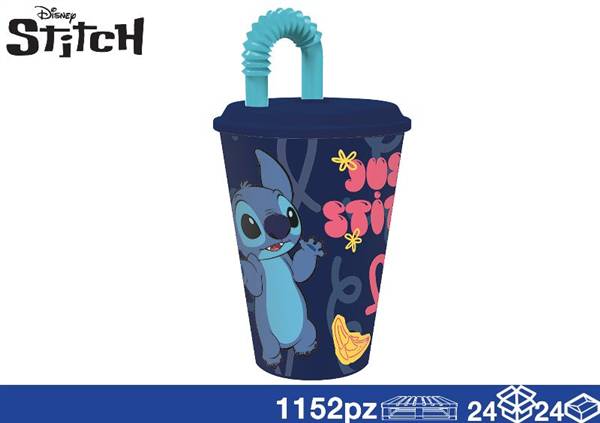 EOL BICCHIERE BIMBI C/CANN 430ML STITCH 