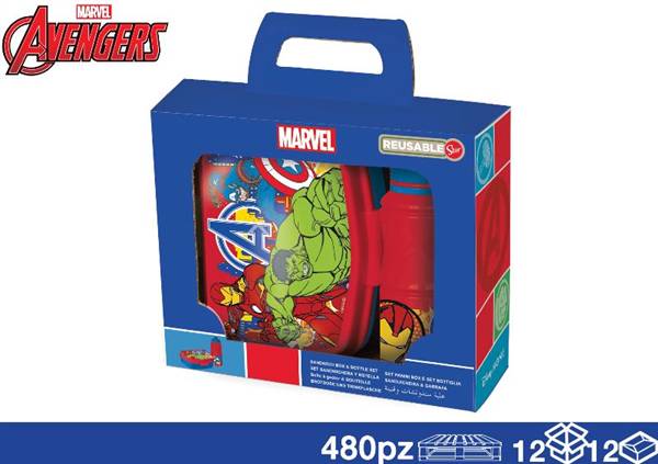 EOL BORRACCIA + PORTAPRANZO AVENGERS 