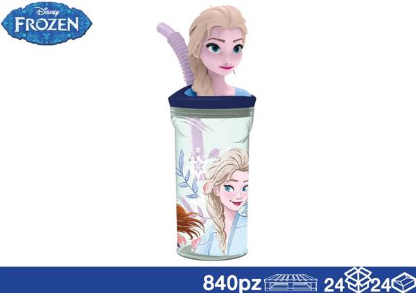 EOL BICCHIERE 3D C/CANN 360ML FROZEN 