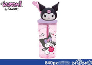 EOL BICCHIERE 3D C/CANN 360ML KUROMI 