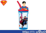 EOL BICCHIERE 3D C/CANN 360ML SUPERMAN 
