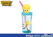EOL BICCHIERE 3D C/CANN 360ML LOONEY TIT 