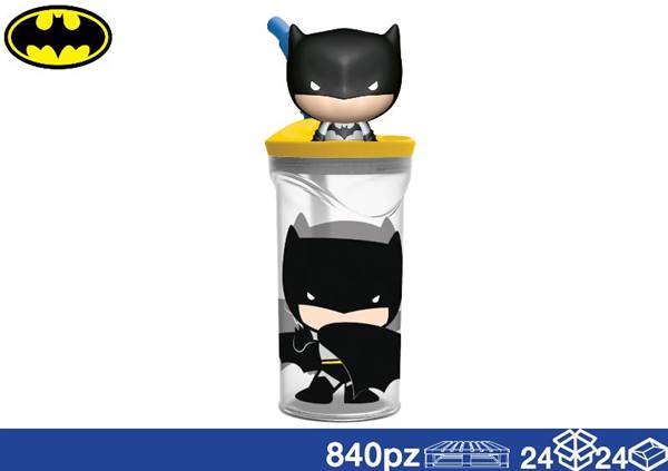 EOL BICCHIERE 3D C/CANN 360ML MINI BATMA 