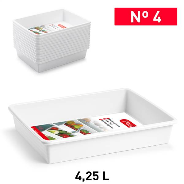 PLASTICFORTE VASSOIO BIANCO L 4.25LT 