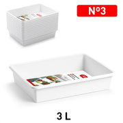 PLASTICFORTE VASSOIO BIANCO M 3LT 