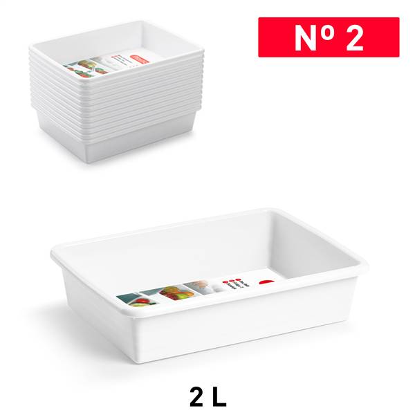 PLASTICFORTE VASSOIO BIANCO FRIGO S 