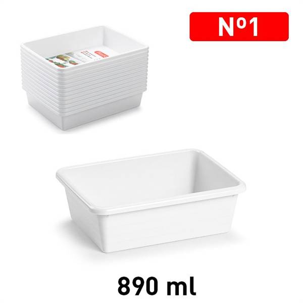 PLASTICFORTE VASSOIO BIANCO XS 890ML 