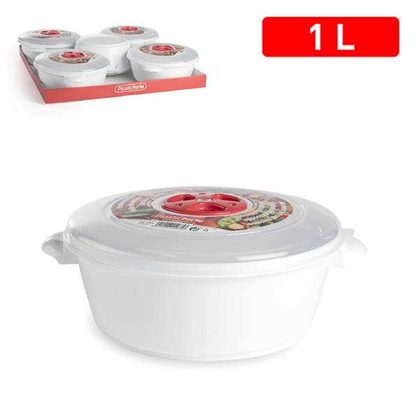 PLASTICFORTE CONTENITORE MICROONDE 1L 