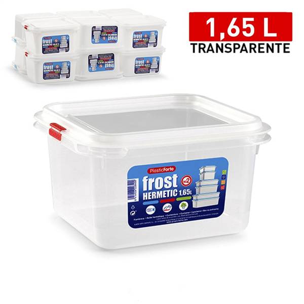 PLASTICFORTE CONTENITORE FROST 1,65L QUA ALTO TRASPARENTE N°2