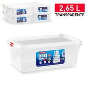 PLASTICFORTE CONTENITORE FROST 2,65L RET ALTO TRASPARENTE N°4