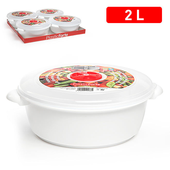 PLASTICFORTE CONTENITORE MICROONDE 2L