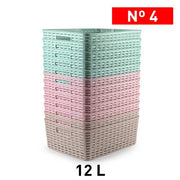 PLASTICFORTE CESTA RATTAN 12L 36X28 