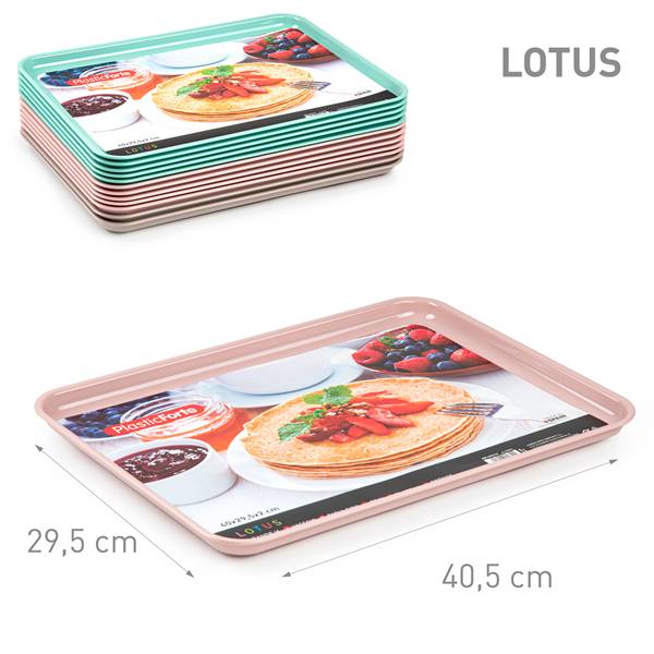 PLASTICFORTE VASSOIO LOTUS SURT VRM 